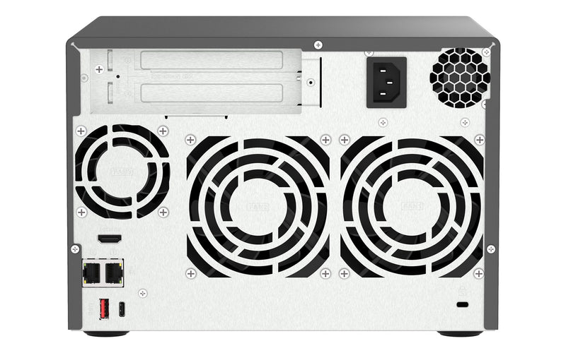 QNAP TVS-H674 NAS Tower Intel® Core™ i5 i5-12400 32 GB DDR4 0 TB QuTS hero Black
