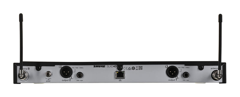 Shure SLXD24DE/B58-G59 - dual digital wireless system with two transmitters/handheld microphones (470 - 514 MHz)