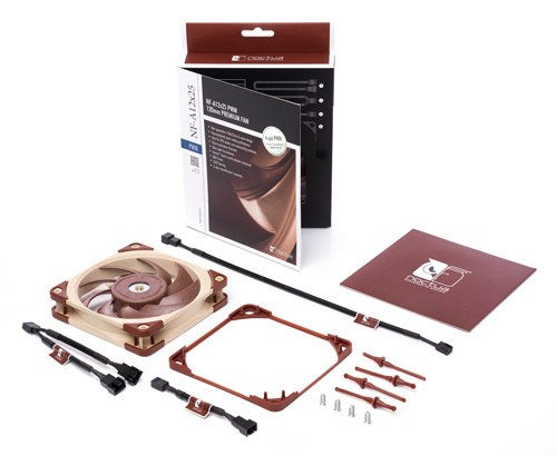 Noctua NF A12x25 PWM Computergehäuselüfter 12 cm Beige, Rot