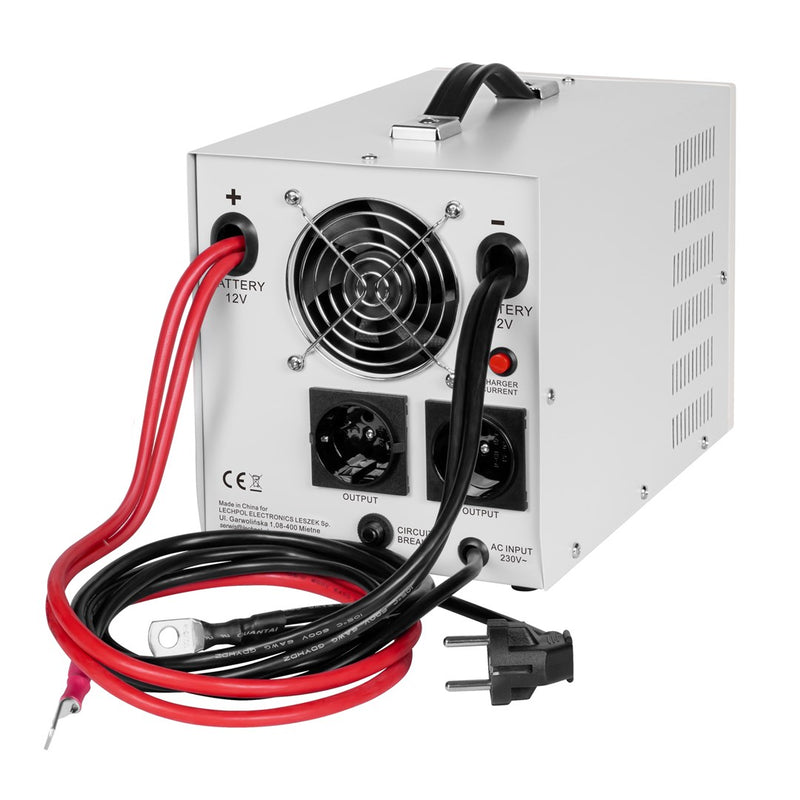 KEMOT PROsinus-2000 emergency power supply unit – a pure sine wave inverter with a 12V charging function, 230V, 2000VA/1200W