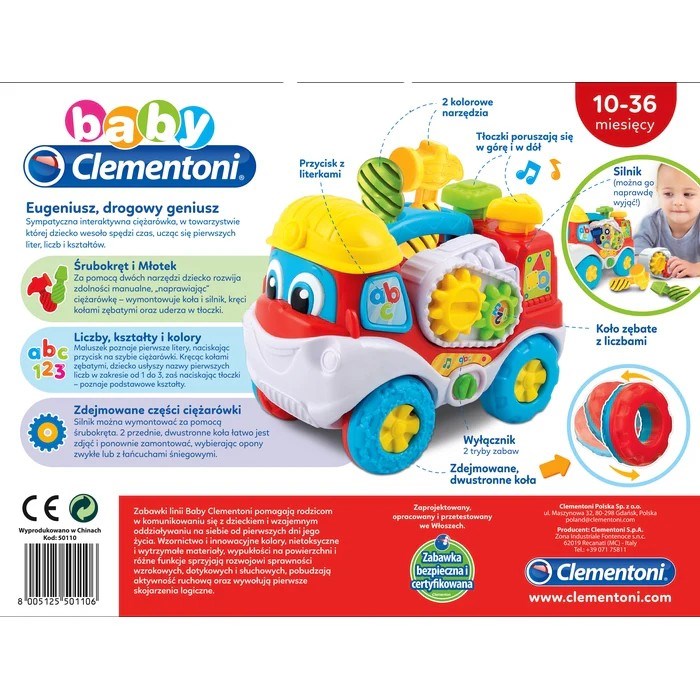 Clementoni Set – Eugeniusz the Road Genius Children’s Truck