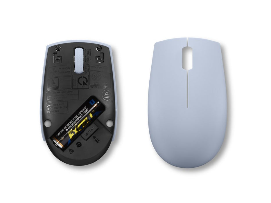 Lenovo 300 Wireless Compact Maus Kabellos Optisch Blau 3 Tasten 1000 dpi mouse Ambidextrous RF Wireless Optical