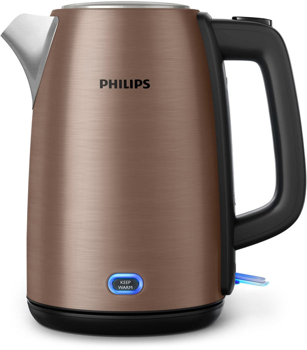 Electric kettle Philips Viva Collection HD9355/92 1.7 L 2060 W Black, Copper