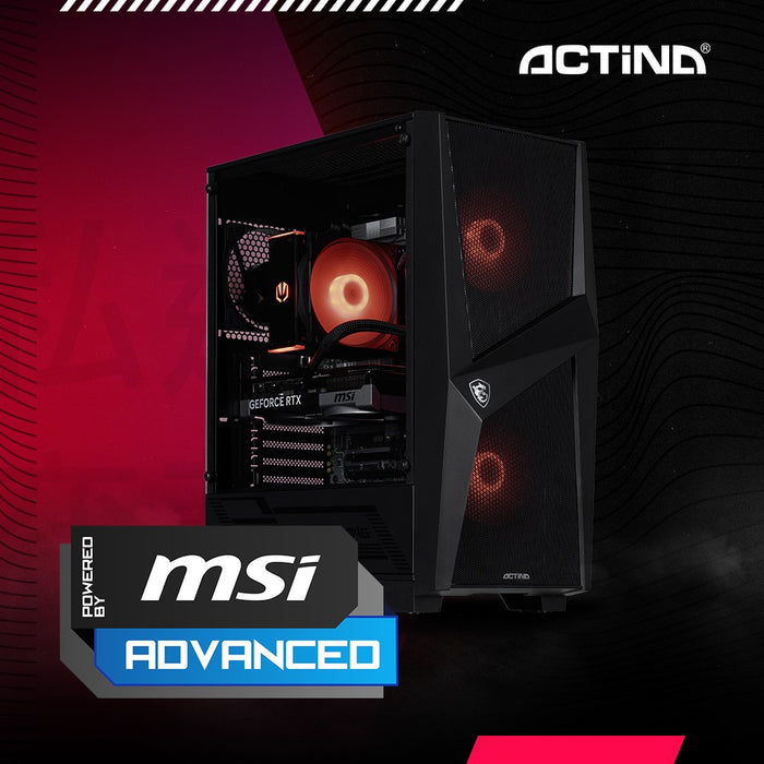 Actina 5901443421597 PC AMD Ryzen™ 9 7900 32 GB DDR5-SDRAM 1 TB SSD NVIDIA GeForce RTX 5070 Ti Midi Tower Black