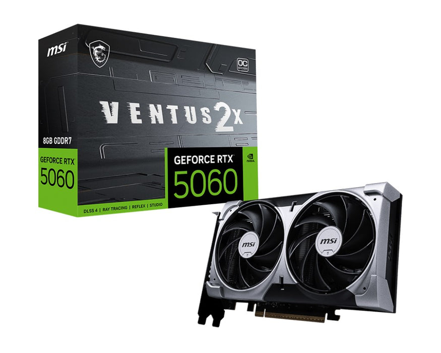 MSI GeForce RTX 5060 8G VENTUS 2X OC WHITE NVIDIA 8 GB GDDR7