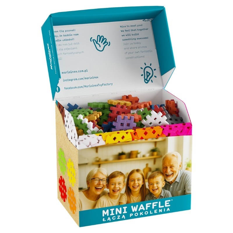 MARIOINEX Mini Waffle Building Blocks Set, 200 pieces