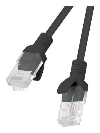 Lanberg PCU6-10CC-0200-BK networking cable Black 2 m Cat6 U/UTP (UTP)