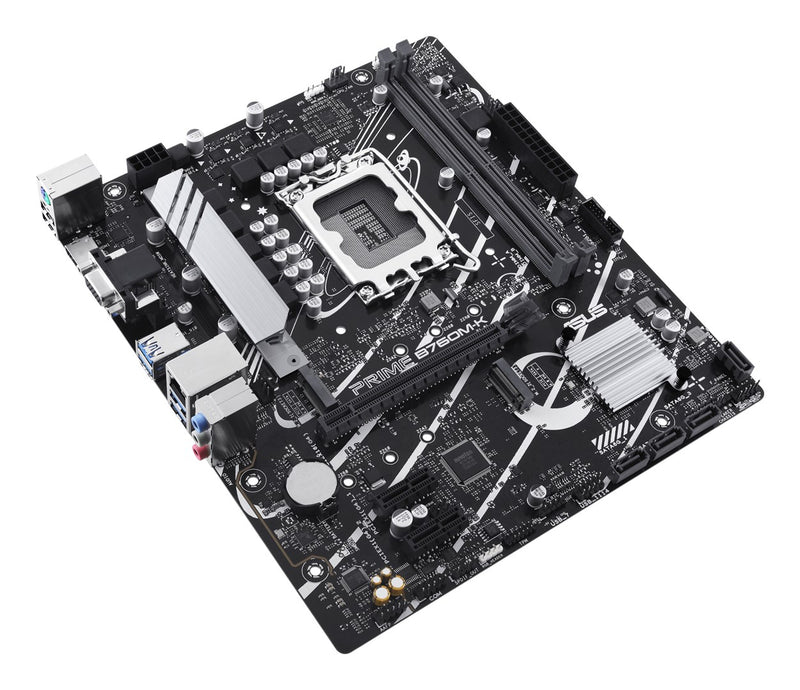 ASUS PRIME B760M-K - Carte mère - micro ATX - Socket LGA1700 - Chipset B760 - USB 3.2 Gen 1 - LAN 2,5 Gigabit - carte graphique embarquée (nécessite un processeur) - HD