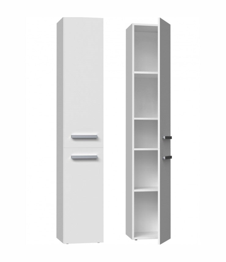Bathroom cabinet NEL II 31x30x174 cm, matt white