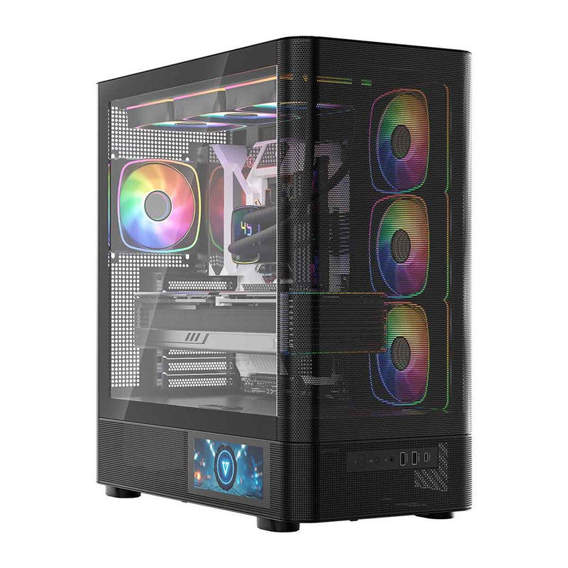 MODECOM Volcano Volcano AQ400 ARGB Midi Schwarz
