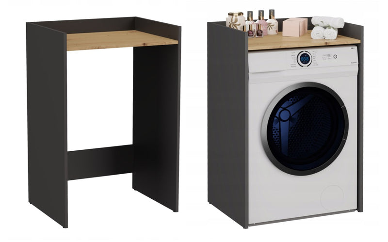 Meuble bas lave-linge POLA NP ANTHRACITE/ARTISAN