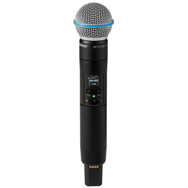 Shure SLXD2+/B58=-G65 - handheld transmitter with an Beta® 58A capsule (470–606 MHz)