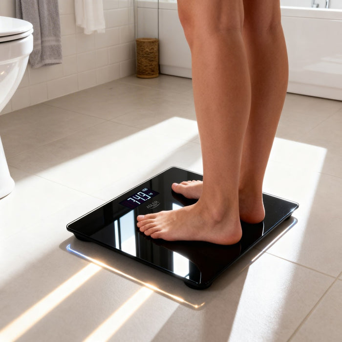 Bathroom scale ADLER AD 8194b rechargeable USB-C Black