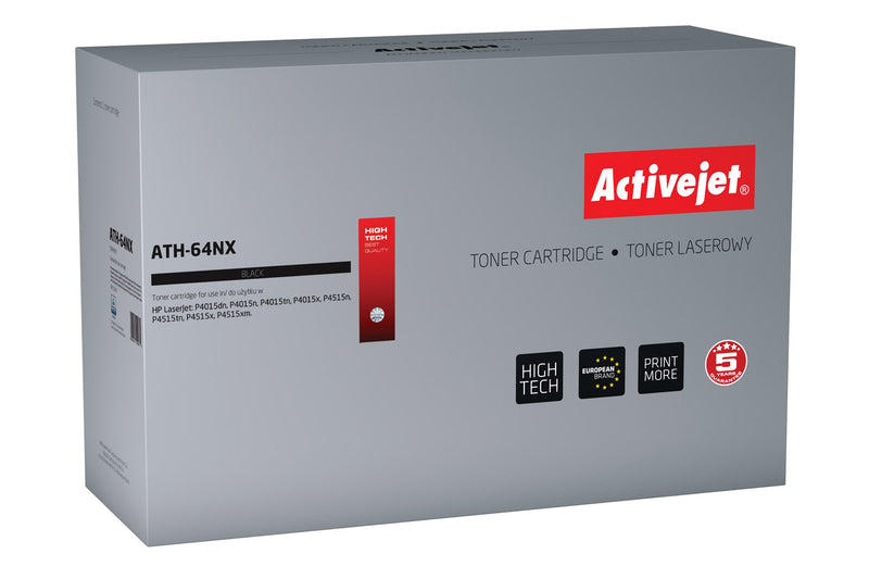 Activejet ATH-64NX Toner (ersetzt HP 64X CC364X; Supreme; 24000 Seiten; schwarz)