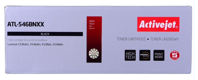 Activejet ATL-546BNXX Toner (ersetzt LEXMARK C546U1KG; Supreme; 8000 Seiten; Schwarz)
