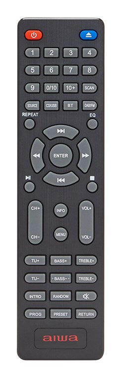 Aiwa MSBTU-700DAB home audio system Home audio micro system 25 W Arctic blue, Black