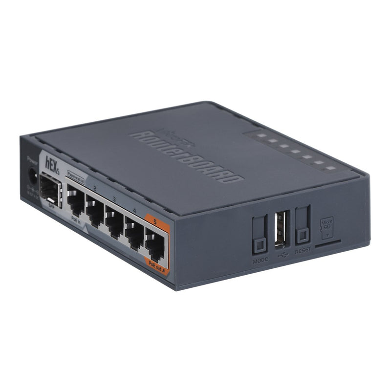 MikroTik hEX S 5x Gigabit Ethernet Router (RB760IGS)
