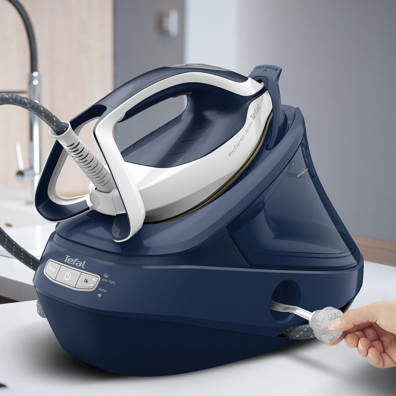 Tefal Pro Express Ultimate II GV9720 1.2 L Durilium Airglide Autoclean Ultra Thin soleplate Blue, White