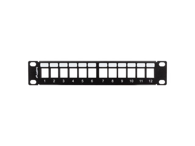 LANBERG EMPTY PATCH PANEL 12 PORTS 1U 10" BLACK