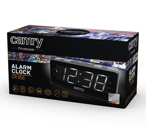Camry CR 1156 Digital alarm clock Black,Grey
