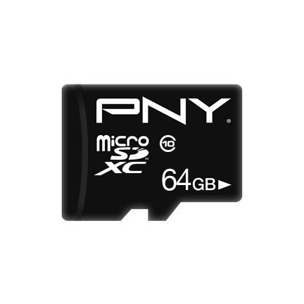 PNY Performance Plus - Flash memory card - 64 GB - Class 10 - microSDXC
