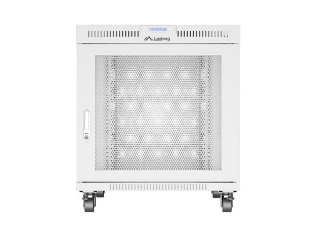 Free-standing rack cabinet 19" 15U 800x1000 grey perforated door LCD Lanberg (flat pack)