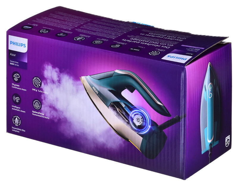 Philips 1000 series DST8030/70 iron Steam iron SteamGlide Elite soleplate 3000 W Green