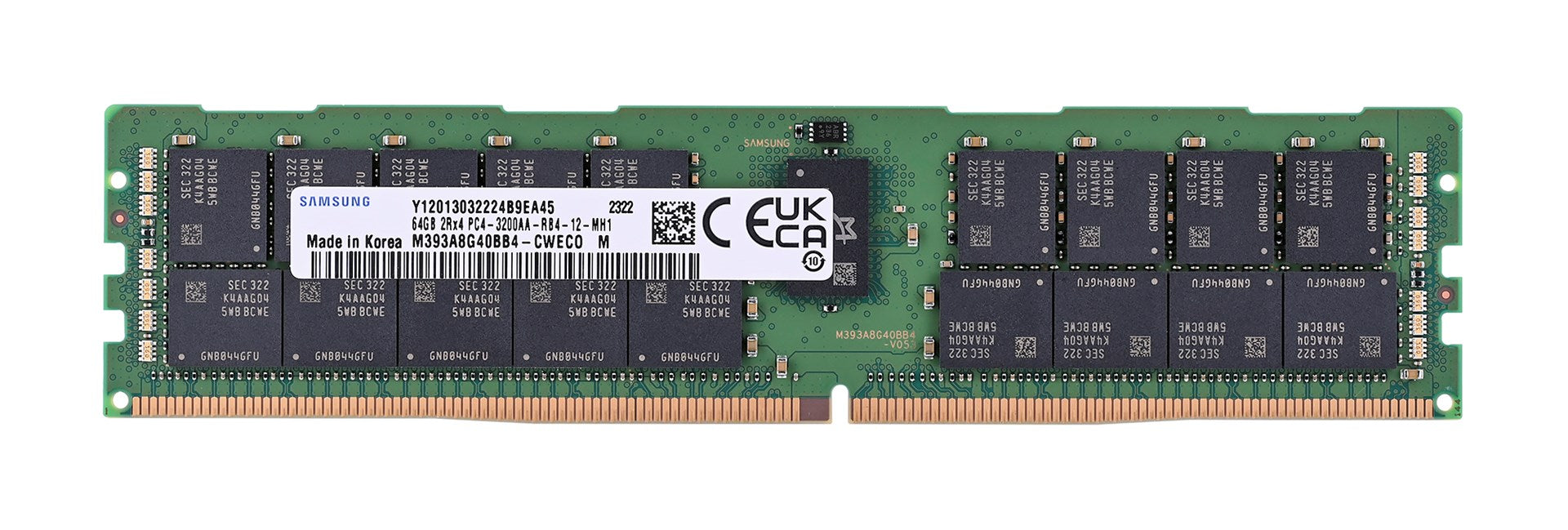 Samsung M393A8G40BB4-CWE memory module 64 GB 1 x 64 GB DDR4 3200 MHz ECC