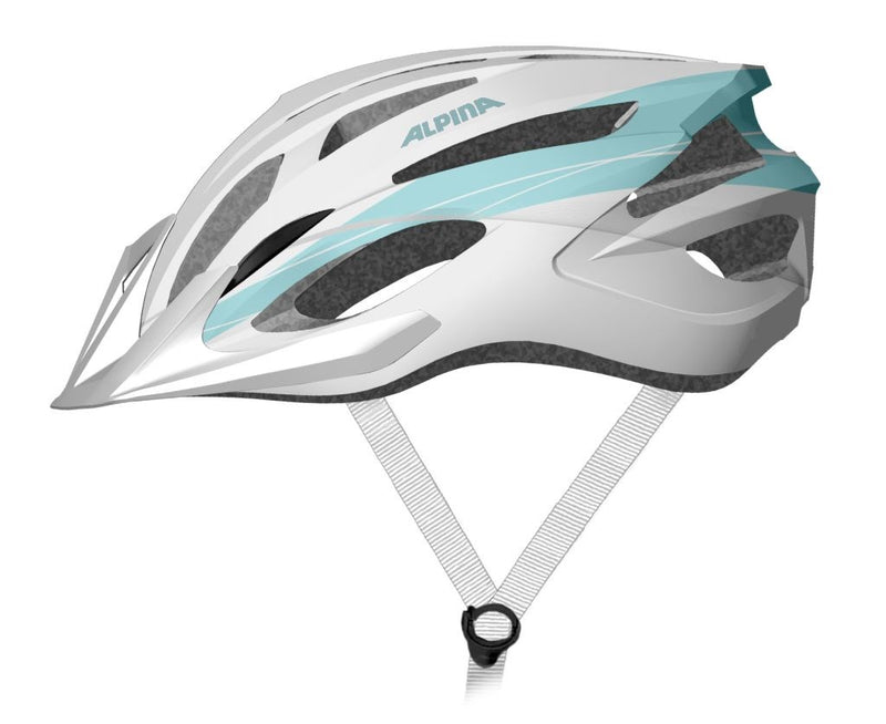 Fahrradhelm Alpina MTB17 weiß & hellblau 54-58