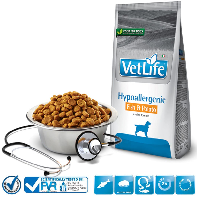 Farmina Vet Life Hypoallergenic Fish & Potato Hund 12kg
