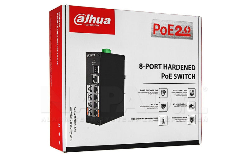 DAHUA INDUSTRIAL SWITCH PFS3110-8ET-96-V2