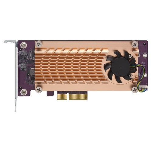 QNAP QM2-2P-244A - Storage controller - PCIe - low profile - PCIe 2.0 x4 - for QNAP TS-1232, 1277, 253, 453, 473, 677, 832, 853, 877, 977, TVS-2472, 4