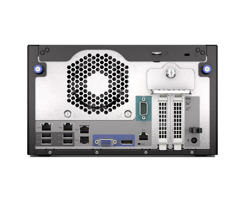 HPE ProLiant MicroServer Gen11 E-2434 4c 32GB-U 4LFF-NHP 2x4TB HDD 180W External PS EMEA Cmp Mod Svr - This HPE pre built server includes the followin