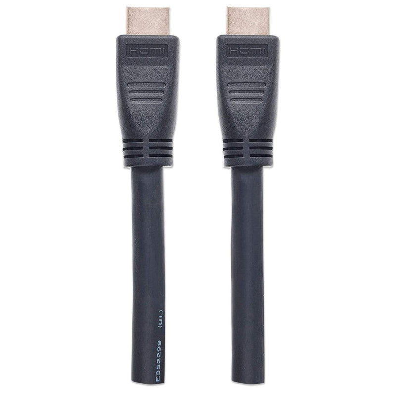 Manhattan HDMI 4K@60Hz Cable with Ethernet - CL3 rated, 10m, Suitable for In-Wall use, For ALL 4K & 1080p/HD uses - when upgrading now or have it read
