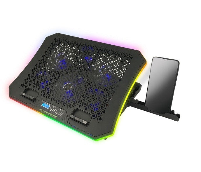 Refroidisseur pour ordinateur portable Esperanza GALERNE 48,3 cm (19") 2100 tr/min Noir
