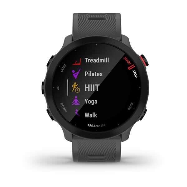 Garmin Forerunner 55 MIP 42 mm Numérique 208 x 208 pixels Écran tactile Gris GPS (satellite)