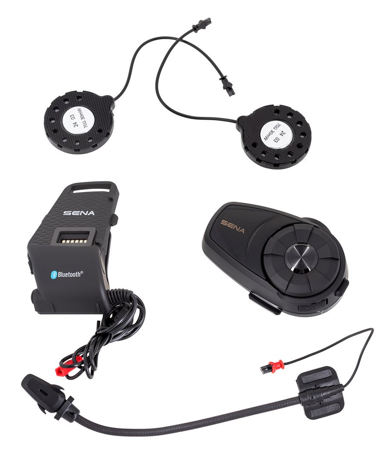 Sena 10S motorcycle intercom 4 channels 1600 m Black