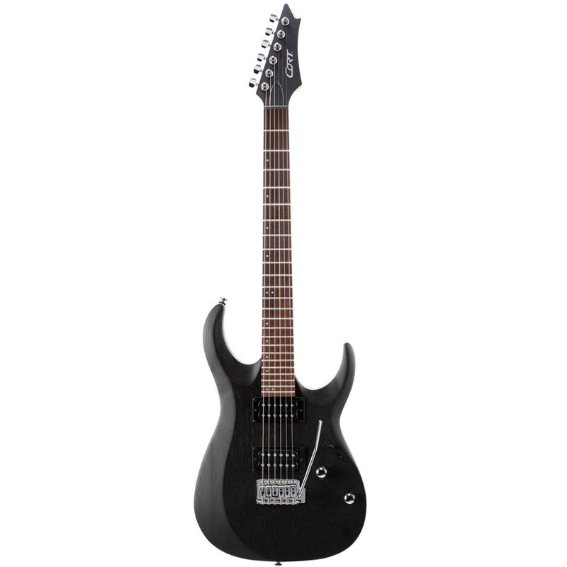 Cort X100 Open Pore Black - electric guitar