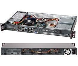 Supermicro CSE-505-203B server barebone Rack (1U)