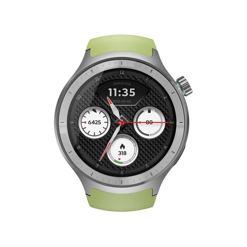 Motorola Moto Watch 3,63 cm (1,43") OLED 47 mm Digital Touchscreen Silber GPS (Satellit)