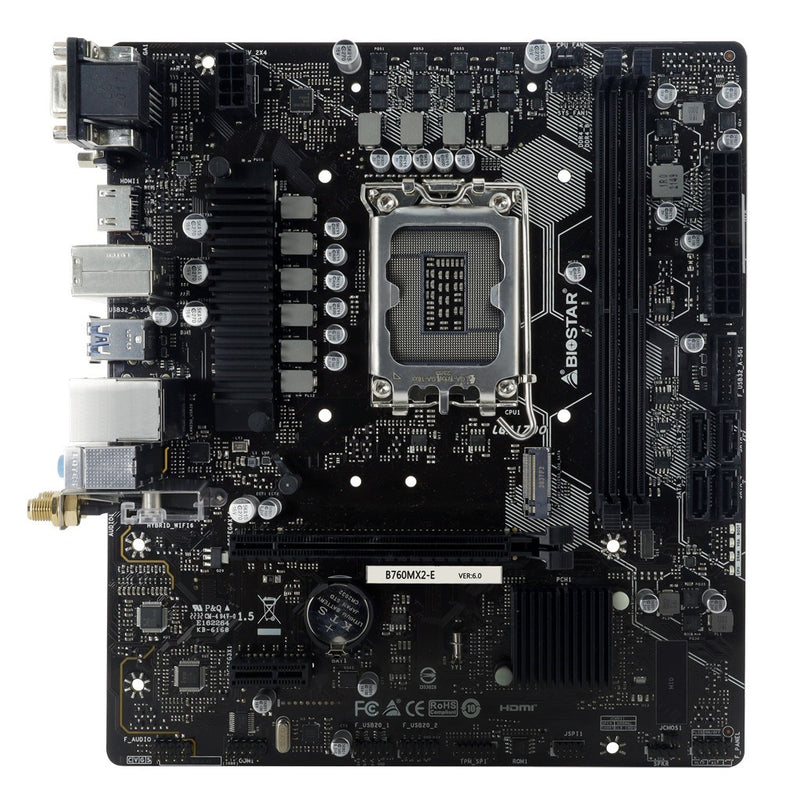Biostar B760MX2-E D4 Mainboard Intel B760 LGA 1700 Micro-ATX