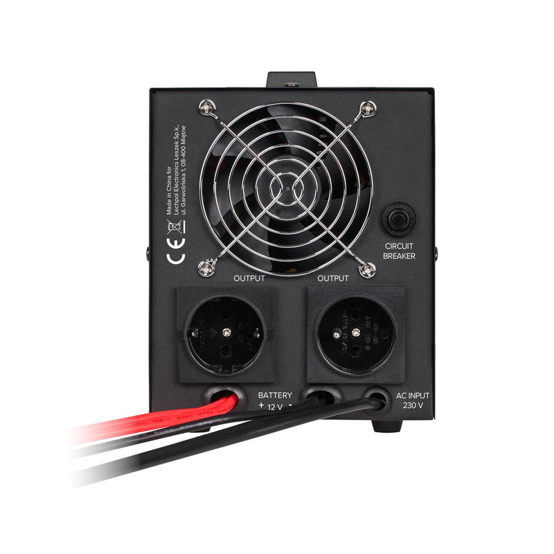 Rebel POWER-500 emergency power supply – a pure sine wave inverter with a 12V charging function, 230V, 500VA/300W