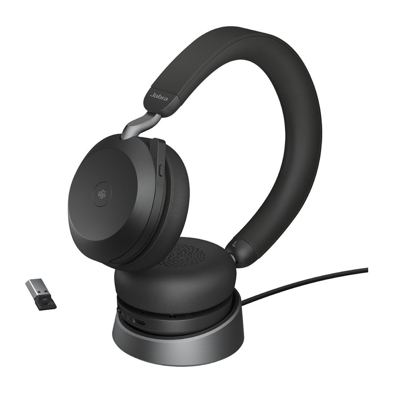 Jabra Evolve2 75 MS Link380a Stereo Headset with Stand