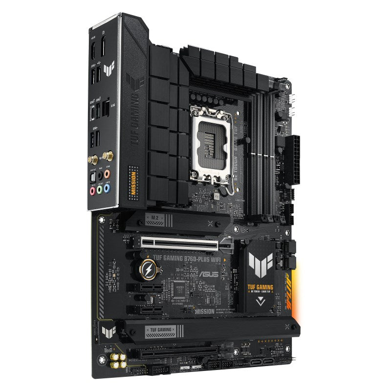 ASUS TUF GAMING B760-PLUS WIFI - Motherboard - ATX - LGA1700 Socket - B760 Chipset - USB-C 3.2 Gen 2x2, USB 3.2 Gen 2, USB 3.2 Gen 1, USB-C 3.2 Gen2 -