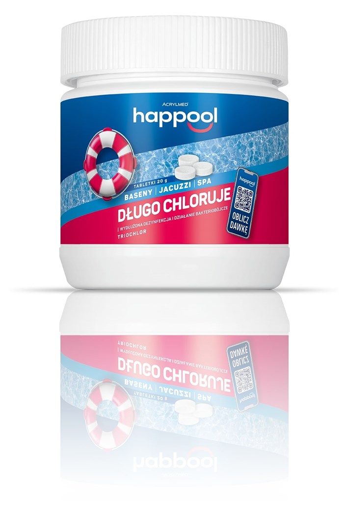 Acrylmed TRIOCHLOR Slow-release chlorine tablets, 20 g / 0,8 kg