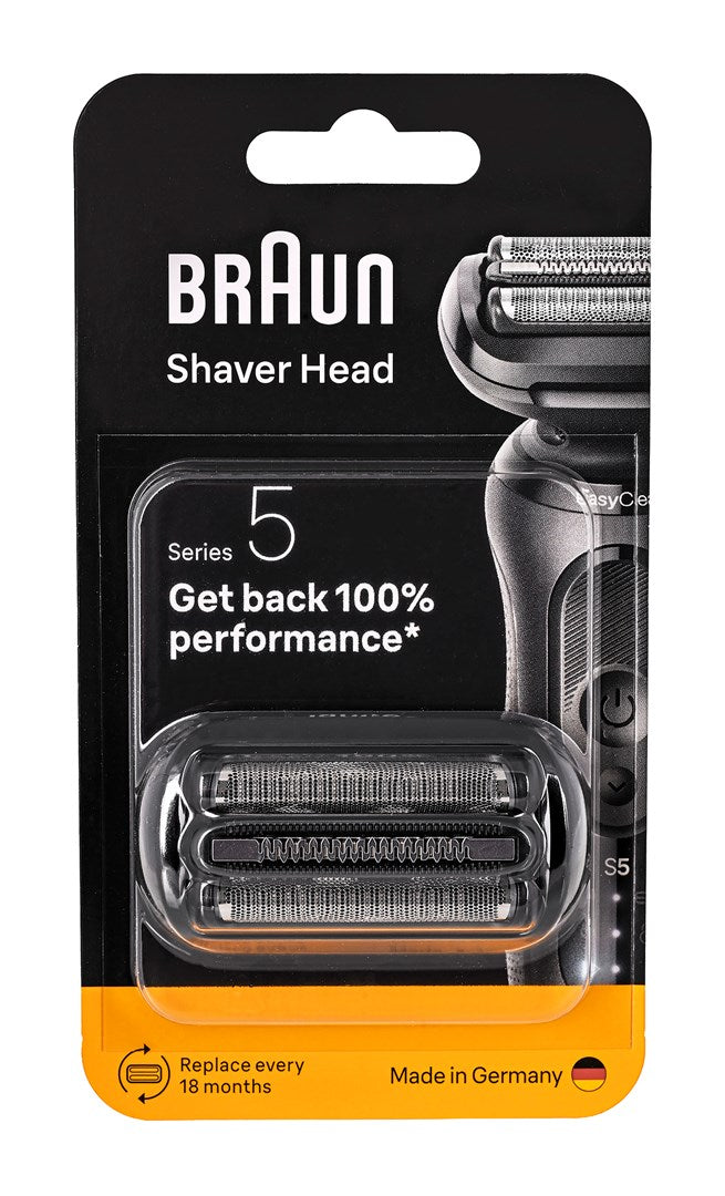 BRAUN Series 5 black electric shaver replacement head, 54B