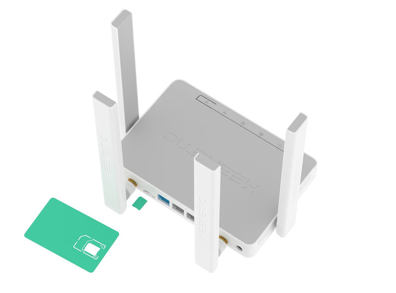 Keenetic Explorer 4G (KN-4910) AC1200 Mesh Wi-Fi 5 4G Modem Router with a 4-Port Smart Switch