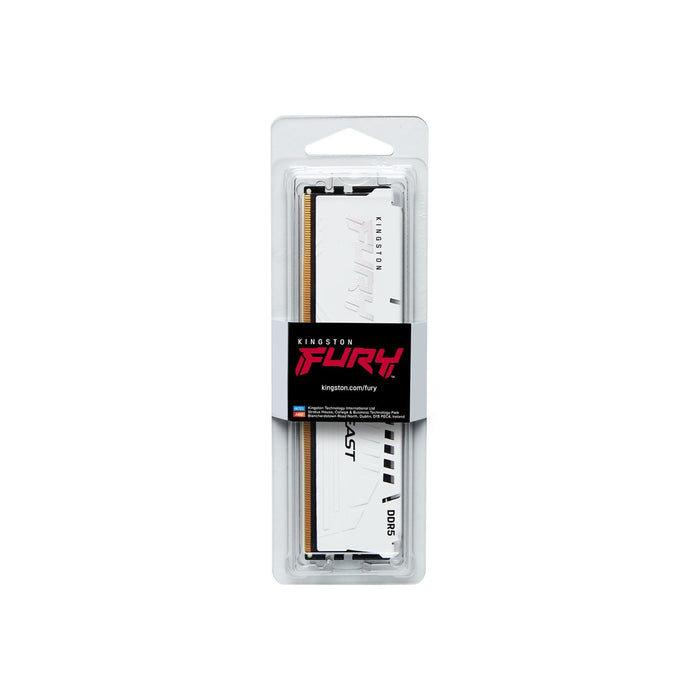 Kingston Technology FURY Beast 32GB 6000MT/s DDR5 CL40 DIMM White XMP