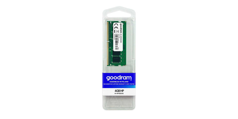 Goodram W-HP16S04G memory module 4 GB 1 x 4 GB DDR3 1600 MHz