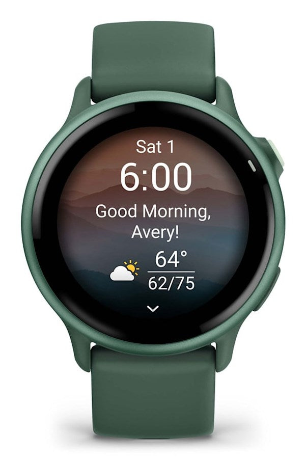 Garmin vívoactive 6 3.05 cm (1.2") AMOLED 42 mm Digital 390 x 390 pixels Touchscreen Green Wi-Fi GPS (satellite)